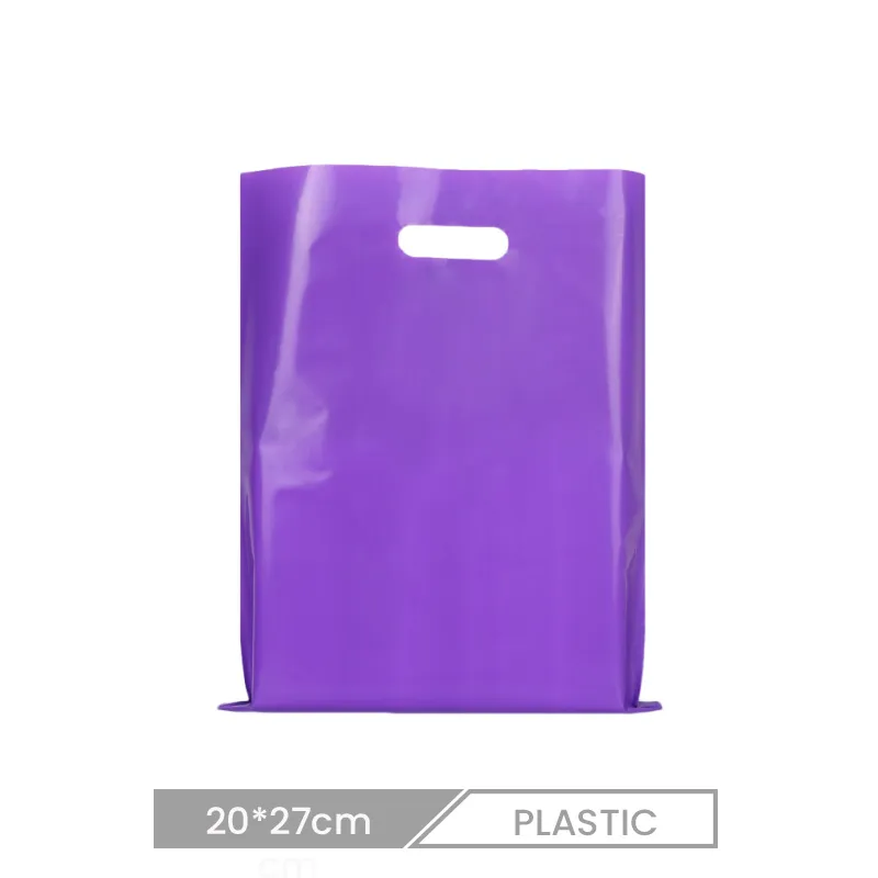 20*27cm Custom Multicolor Blank Plastic Shopping Bag